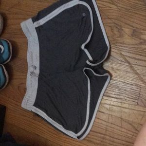 Gray workout shorts